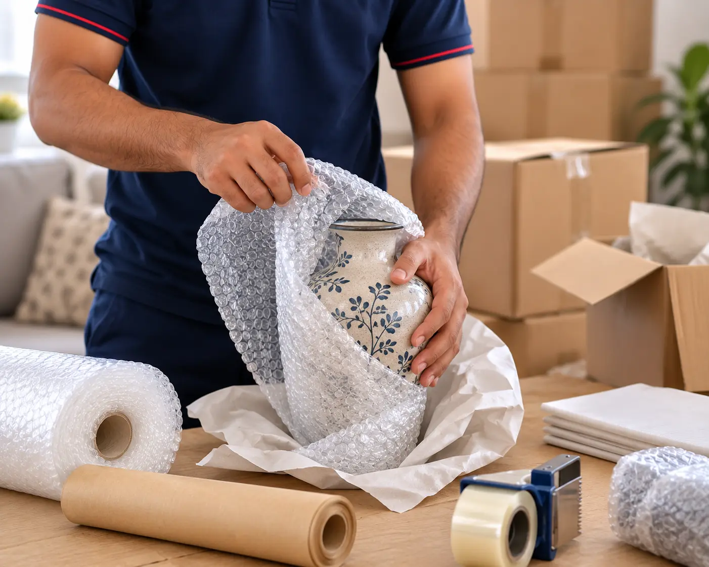 Packing services in Islamabad - boxes and materials